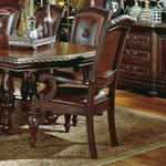 Steve Silver Company Antoinette Leather Dining Arm Chair Cherry (set Of 2) New. Price: $439.96.