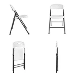 Folding Chair Wht 250LB New. Price: $62.30.