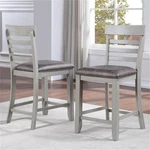 Steve Silver Hyland Stone Gray Wood Counter Chair (set Of 2) New. Price: $241.98.