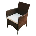 Patio Chairs 2 Pcs Dining Single With Cushion Poly Rattan Vidaxl New. Price: $145.99.