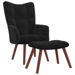 Relaxing Chair With Stool Living Room Seating Furniture Velvet Vidaxl New. Price: $125.99.