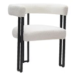 Pemberly Row Contemporary Boucle Fabric Dining Chair Set Of 2 Ivory Black New. Price: $445.66.