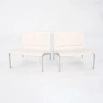 2006 Piero Lissoni For Fritz Hansen PL200 Lounge Chair In Cream Leather 4X Avail Used. Price: $2000.00.
