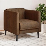 Bowery Hill Contemporary Polyester Single Sofa Chair Brown New. Price: $184.29.