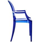 Modway Casper Sturdy Acrylic Plastic Dining Armchairs Blue (set Of 4) New. Price: $475.43.