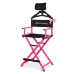 Byootique 28" Height Tall Director Chair Folding Artist Makeup Head Rest Pink New. Price: $159.90.