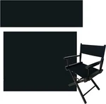 Upone 18''L X 15''W Director Chair Canvas Replacement Cover Kit Small, Black New. Price: $17.30.