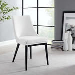 Modway Viscount Modern Upholstered Fabric Dining Chair White New. Price: $162.50.