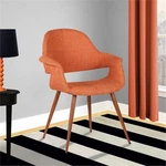 Armen Living Phoebe Modern Fabric Dining Chair Walnut Wood And Orange New. Price: $219.66.