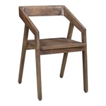 Taran Designs Maria Solid Wood Arm Chair In Dark Brown (set Of 1) New. Price: $231.92.