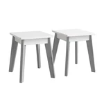 Wildkin Kids Arts & Crafts Table Stools Set Of 2, Gray, 12.2"H New. Price: $58.99.