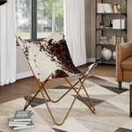 Vidaxl Butterfly Chair Brown And White New. Price: $246.14.