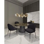 Manhattan Comfort Flor 18.7" Fabric Dining Chair Black (set Of 2) New. Price: $718.37.