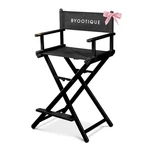 Byootique 28" Height Tall Director Chair Folding Artist Makeup Foot Rest Salon New. Price: $195.90.