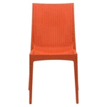 Leisuremod Modern Weave Mace Indoor Outdoor Dining Chair Orange Set Of 4 New. Price: $383.67.