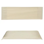 Casual Home Director Seat: 18.5"W X 16"D. Back: 20"W 6"D, Wheat/natural New. Price: $14.26.