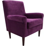 Fox Hill Trading Ellis 17.5"H Fabric Rolled Arm Lounge Chair Purple New. Price: $248.98.