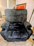 Mcombo Navy Recliner Chair Dual Motor, Power Lift, Massage, Heat, Usb Ports Used. Price: $350.00.