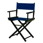 Casual Home Directors Chair 18 In Black Frame Royal Blue Canvas New. Price: $71.47.