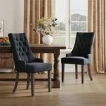 Colamy Wingback Upholstered Side Dining Room Chairs Set Of 2, Fabric C... New. Price: $325.21.