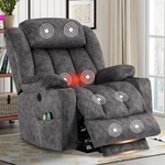 Big Tall Power Lift Chair Massage And Heat Recliner With Extended Footrest New. Price: $429.99.