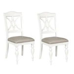Summer House Slat Back Side Chair (rta)-set Of 2 In Oyster White New. Price: $329.99.