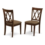 Pemberly Row 38" Fabric Dining Chairs Mahogany (set Of 2) New. Price: $198.38.