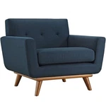 Modway Engage Modern Upholstered Fabric Armchair In Azure Blue New. Price: $681.99.
