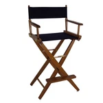 Director Chair 30 Bar Height Mission Oak Frame Navy Canvas Extra Wide American New. Price: $154.99.