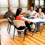 Lifetime Lightweight Indoor Outdoor Plastic Folding Chairs, White (8 Pack) New. Price: $399.95.