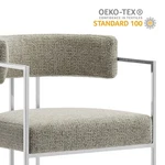 Modway Huron Dining Accent Chair Silver Wheat New. Price: $312.71.