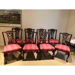 Early 20TH Century Vintage George Ii Style Mahogany Dining Chairs - Set Of 10 Used. Price: $9000.00.
