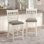 Lexicon Dante Counter Height Chair Set Of 2 Wood Frame Kitchen Island White Open. Price: $259.00.