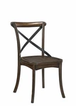 Dark Oak Kaelyn X-shaped Accent Backrest Wooden Seat Dining Side Chair Set Of 2 New. Price: $237.49.
