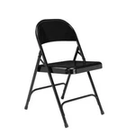 4 Pack National Public Seating Black Steel Folding Chairs: Model 510 New. Price: $186.66.