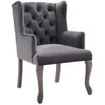 Modway Realm 20" French Vintage Velvet & Wood Dining Armchair Gray New. Price: $254.99.