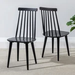 Duhome Dining Chairs Set Of 2 Wood Room Black Spindle Side Kitchen New. Price: $207.99.