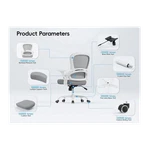 Tralt Ergonomic Office Chair - Comfy Desk With Back Support New. Price: $120.00.