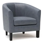 Simpli Home Austin 30 Inch Wide Contemporary Tub Chair Stone Grey New. Price: $338.48.