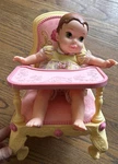 Tolly Tots My First Disney Princess Baby Doll Belle Animators High Chair Set Used. Price: $54.99.