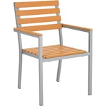 Global Industrial Stackable Outdoor Dining Arm Chair Tan 4 Pack New. Price: $733.73.