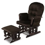 Costway Glider And Ottoman Cushion Set Wood Baby Nursery Rocking Chair Brown New. Price: $205.99.