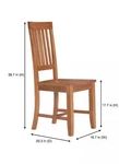 Stylewell Scottsbury Honey Brown Wood Dining Chair With Slat Back (set Of 2) New. Price: $159.99.