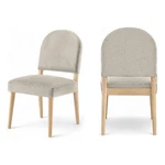 Meridian Furniture Varinelle Cream Velvet Upholstered Dining Chair (set Of 2) New. Price: $307.99.