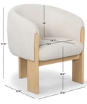 Safavieh Lauricella Dining Chair, Reduced Price 2172778707 SFV6103B Open. Price: $258.00.