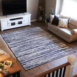 Allusive Boundaries Indoor Area Rug - Midnight 8 Ft X 10 By Sunnydaze New. Price: $69.47.