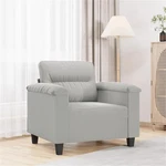 Bowery Hill Contemporary Single Sofa Chair Light Grey Microfiber New. Price: $145.71.