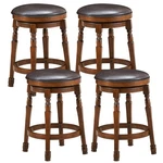 Costway Pcs 24" Swivel Bar Stool Leather Padded Dining Kitchen Chair Backless New. Price: $309.99.