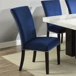 Steve Silver Camila Dining Chair Blue Velvet New. Price: $216.40.