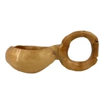 Vintage Handmade Oversized Spruce Wood Ren Faire Folk Art Handled Belt Cup Used. Price: $77.39.